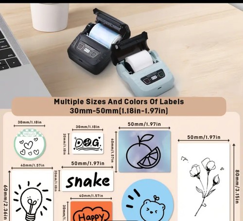 KAYSION SK58 MINI BLUETOOTH PORTABLE THERMAL PRINTER - Picture 2 of 10