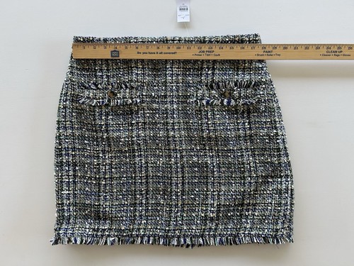 Ann Taylor Shimmer Fringe Tweed A-Line Pocket Skirt Women’s Size 14 NEW NWT - Picture 13 of 19
