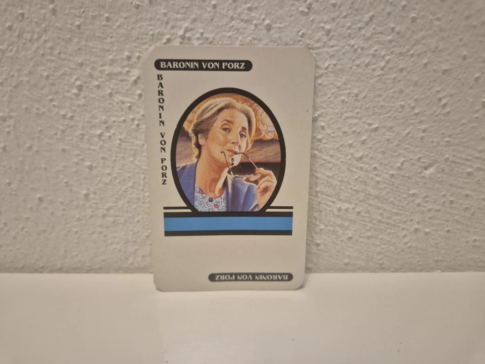 Cluedo Das klassische Detektiv-Spiel 1992 Ersatzteile: Karte Baronin von Porz - Bild 1 von 1