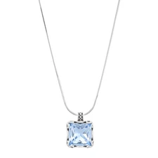 New Silpada 'Cooling Effects' Sterling Silver Blue Crystal Pendant Necklace, 18"