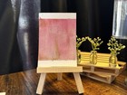 ACEO Art Card Original “Gold Over Blush” 47/100 — photo 1