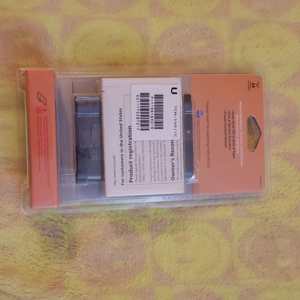 Sony TCM-150 Handheld Cassette Voice Recorder TCM150 NEW SEALED - Image 2 of 2