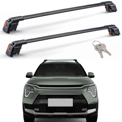 Roof Rack Cross Bars For Kia NIRO & NIRO EV 2023-2026 Anti Theft Lock Aluminum