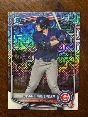 JOSIAH HARTSHORN 2025 Bowman Draft Chrome MOJO REFRACTOR ROOKIE #BDC-21