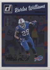 2016 Donruss Press Proof Black 3/10 Karlos Williams #32 04tw