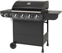 El Fuego Gasgrill Columbus 4+1 AY0563 Schwarz Mit Seitenbrenner