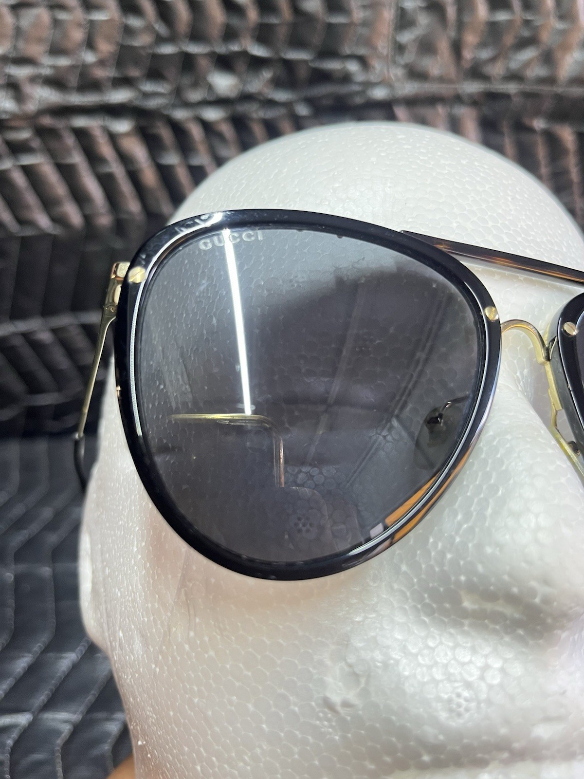 Gucci GG0672S 001 Black Gold Frames  Sunglasses image 8