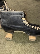 Vintage Men  s 1914 Chicago Roller Skate Co Size 8 And Storage Box