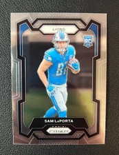 2023 Prizm #332 Sam LaPorta Lions ROOKIE CARD NO RESERVE. rookie card picture