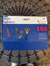 108 Highlighters Bulk Pack – 6 Bright Colors – Classroom Teacher School Supplies