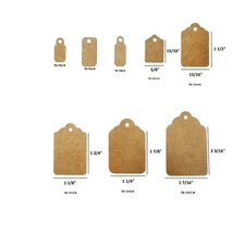 100pcs Kraft Gift Marking Tags Price Labels Display Tags various sizes available