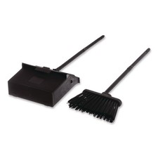 Carlisle 36141503 11.8w x 36h Duo-Pan Upright Dust Pan and Broom - Black New