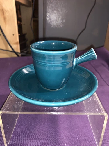 Fiesta Stick Handle AD Cup and Saucer JUNIPER first quality