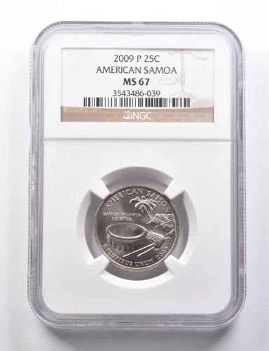 MS67 2009-P Washington State Quarter American Samoa NGC *5779