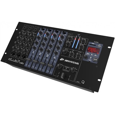 JB Systems Club7 USB 19'' Mischpult 7 Kanal USB SD Player Bar Disco Club DJ NEU