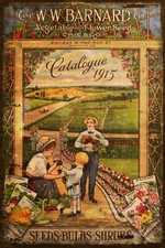 Garden Seed Catalogue Advert, Aged Look Vintage Retro Style Metal Sign Plaque