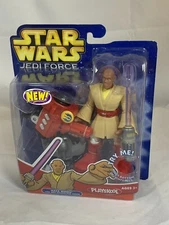2005 Hasbro Playskool Star Wars Jedi Force MACE WINDU - LED Saber - NEW Sealed