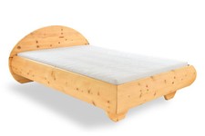 Zirbenholzbett Lappach 1, 140x200 cm, metallfrei Zirbenbett Zirbelkiefer Arve  