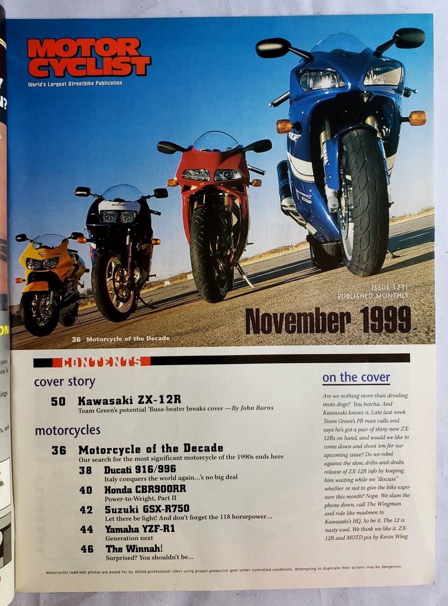 Motor Cyclist - November 1999 - Motorcycle Magazine | eBay