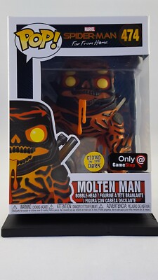 Funko Pop! MOLTEN MAN 474 GLOW in the Dark Spider-Man Exclusive Vinyl Figure