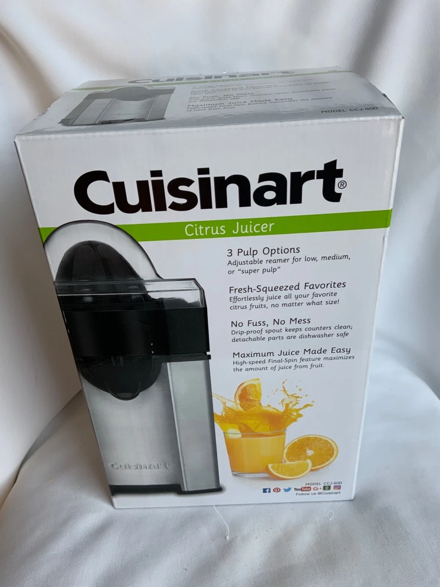Cuisinart Citrus Juicer 3 Pulp options New In Box 2020