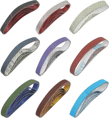45 Pcs 1/2'' X 12'' Replacement Sharpening Belt Kit for Official Work Sharp Knife