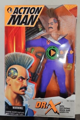 VTG 1995, Kenner, Action Man Dr. X Action Figure, Tested, NIB (15Q