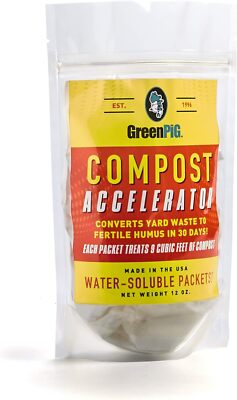 GREEN PIG 60 Accelerator Converts Yard Waste to Fertile Humus in 30 Days and