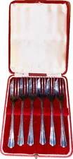 Set of Six  (6)  Vintage  Silver 7 Inches Oyster/ Pastry Forks Hallmarked