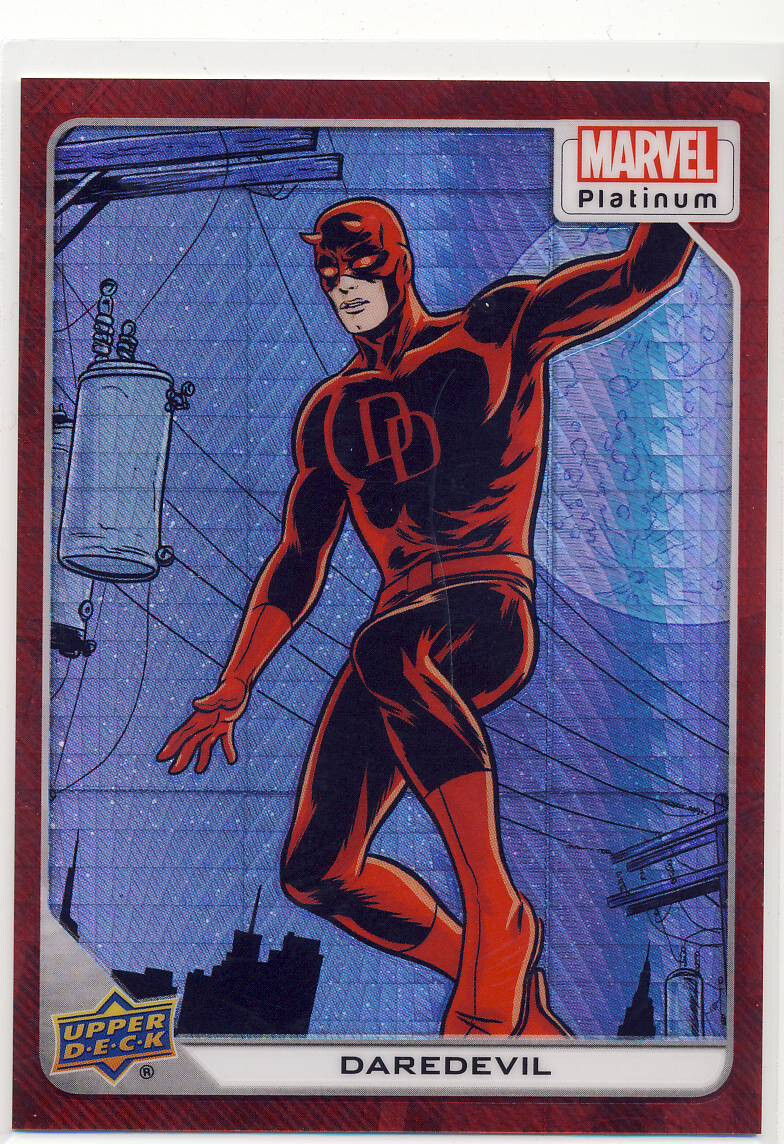 2023 Marvel Platinum Red Prism 96 Daredevil 052/199 | eBay