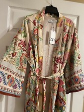 NWT Zara Floral Satin Lined