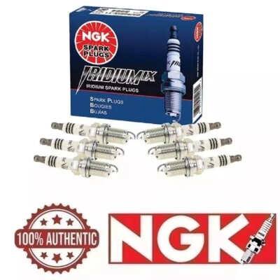 NGK BKR6EIX Iridium Spark Plug 6-pc Set (6418) Upgrade to More Spark High Power
