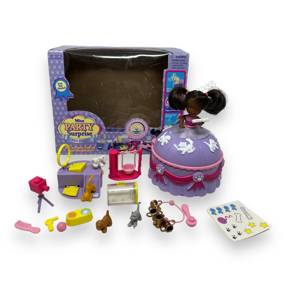 Vintage Miss Party Surprise Pet Party Doll Dog Toy Bizz 1999 AA