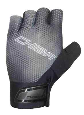 Chiba Ergo Superlight Fahrrad Handschuhe kurz grau/schwarz 2025