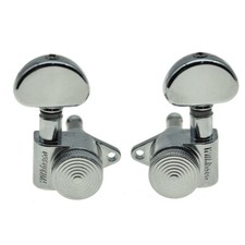 Wilkinson 3x3 Locking Tuners Tuning Keys Pegs for Les Paul or Acoustic Chrome
