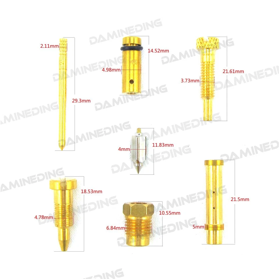 Kit de reparación de reconstrucción de carburador 1970-1975 QA50 QA50K Foto 2 de 4