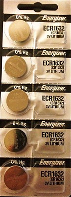 Energizer ECR1632 CR 1632 (5 piece) Lithium 3V Battery New Authorized Seller