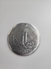 Vtg Wendell August Forge aluminum annual Ornament 1992 Candlelight Candles USA