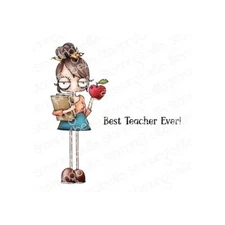 ODDBALL GIRL TEACHER-Stamping Bella Cling Rubber Stamp-Craft-Back to School