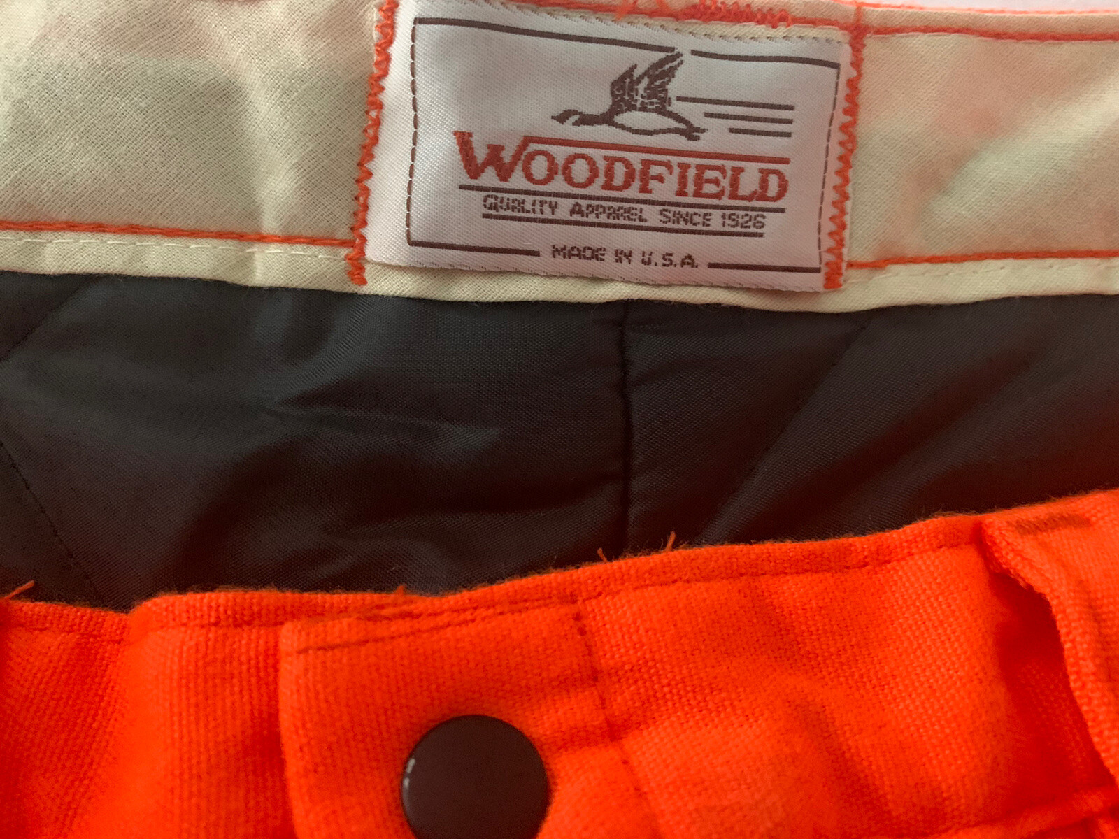 Woodfield Men's Size L Blaze Orange Insulated Hunting Pants eBay
