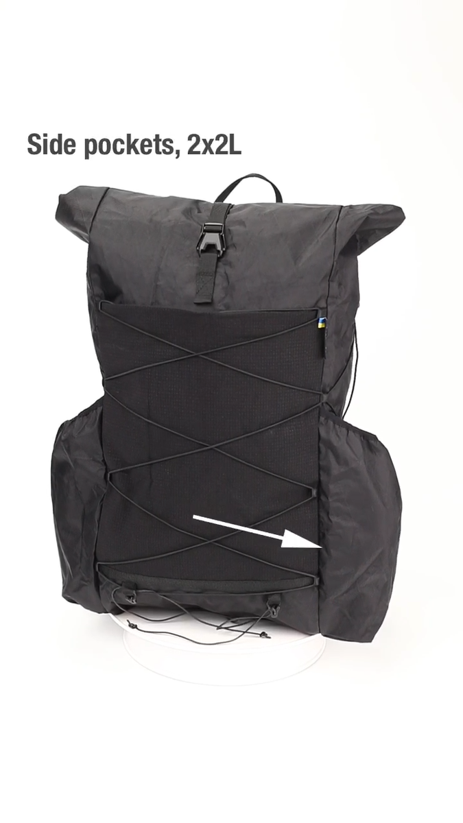 Ultralight Frameless hiking backpack LITEWAY ELEMENTUM PACK Ultralight Frameless hiking backpack LITEWAY ELEMENTUM PACK
