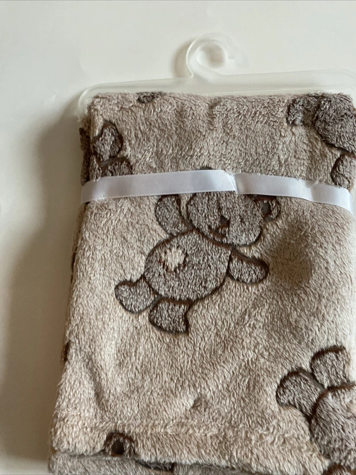 Супермягкое детское одеяло головастики коричневый медведь 30x40 - Изображение 2 из 4