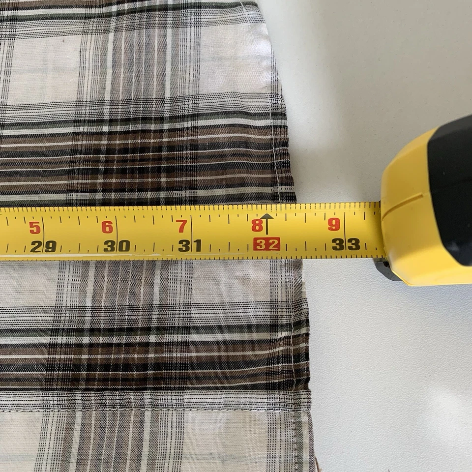 Haggar Plaid Shirt Mens XXL Cotton Brown Button-Down Collar Preppy Academia - Image 4 of 4