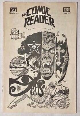 The Comic Reader #119 -- June 1975 - Son of Dracula Cover by Frank Thorne