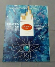 ANTIQUE ADVERT CLIPPING ADVERTISING AD 180519 / CIGARETTE VIRGINIA CRAVEN "A" 