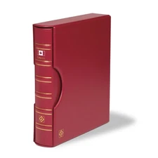 Lighthouse Grande Red Binder + Slipcase Canada Flag For Coins Stamps / Currency
