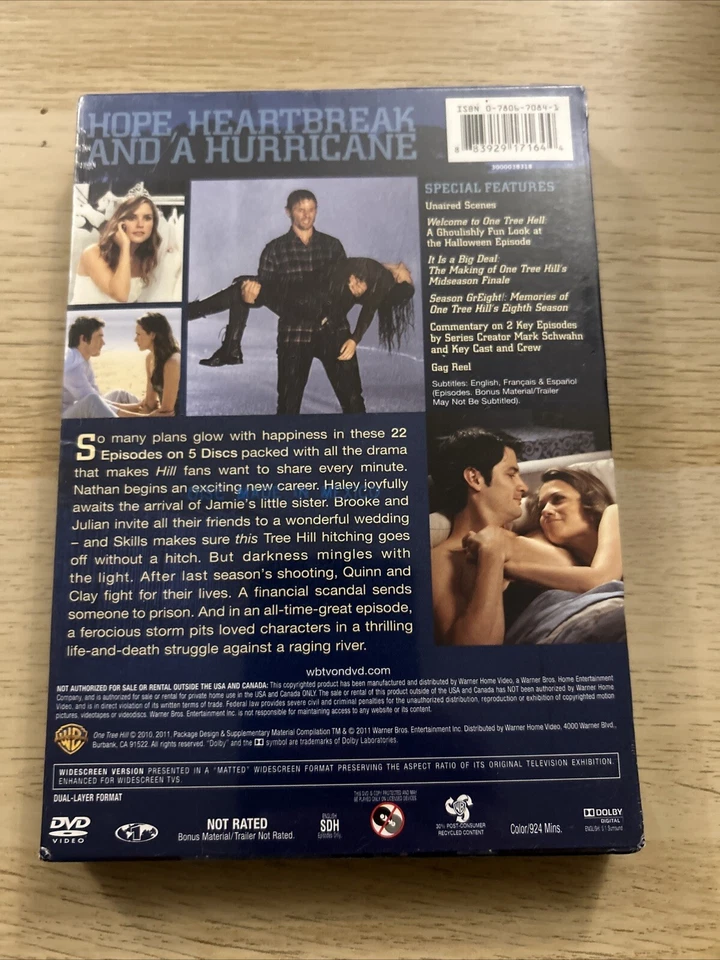 DVD WB CW One Tree Hill Complete Eighth Season 8 Eight TV Series 22 Episodes New - Image 2 of 2