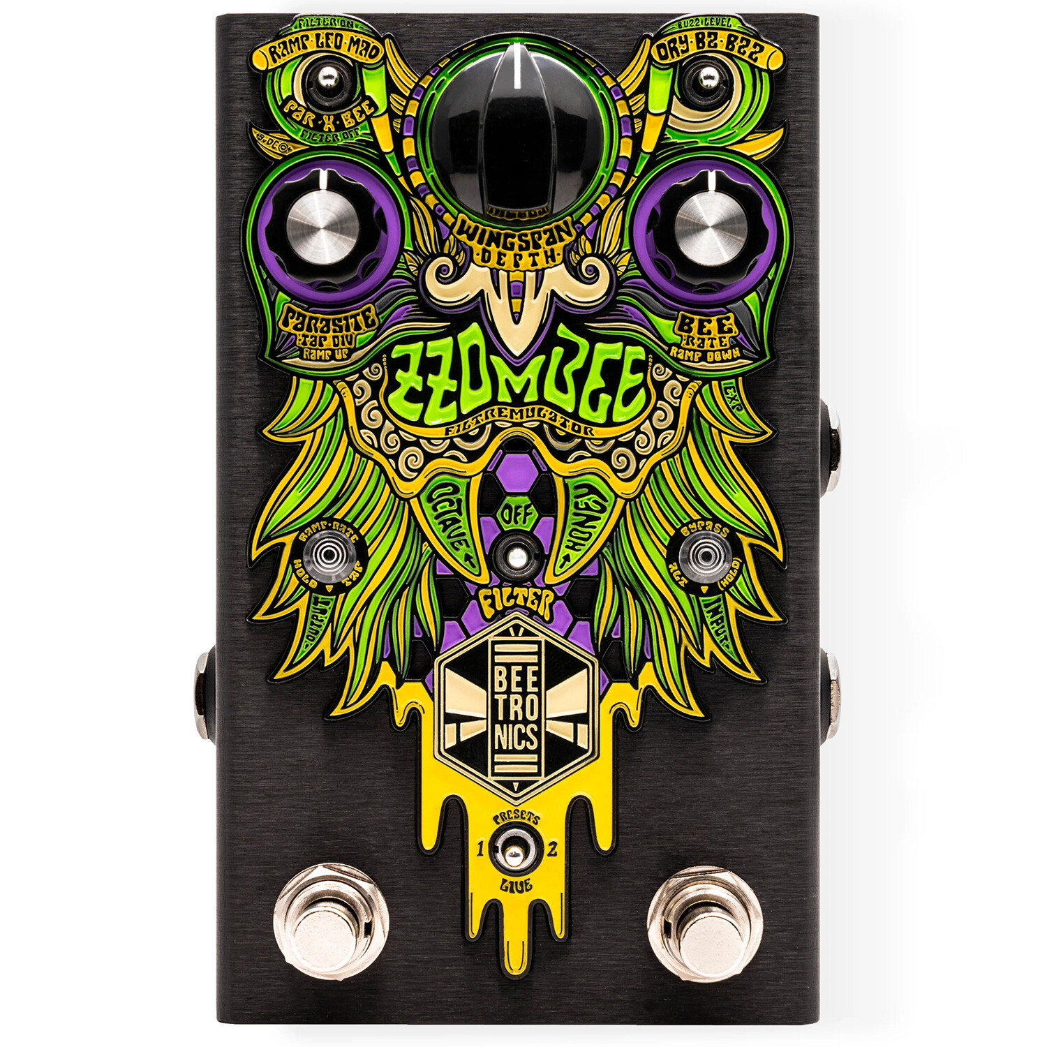 Аналоговая мультиэффектная педаль Beetronics FX Zzombee Filtremulator