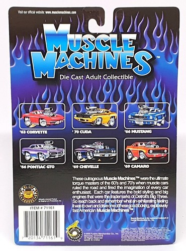 Muscle Machines 1/64 Scale 71161 01-19 - 1957 Chevrolet Chevy - Aqua/White - Picture 5 of 5