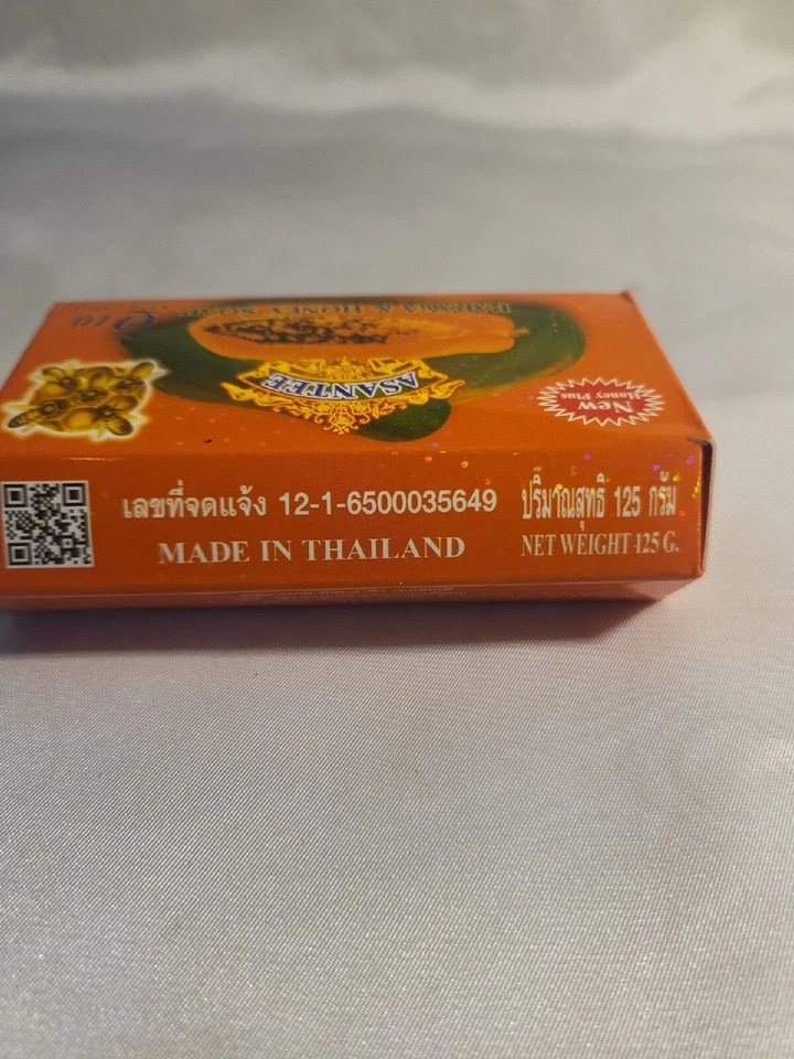 1× PAPAYA and HONEY Soap Asantee Face And body Anti Acne Wrinkles & Aging125 g - Image 3 of 4